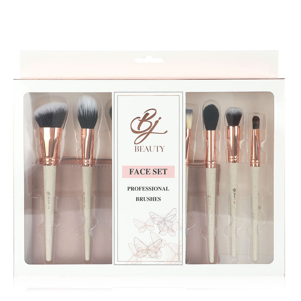 Face Set Brushes New - 8 Pcs bjbeautykuwait